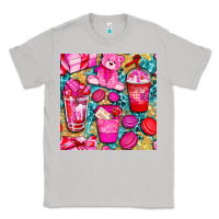 Moon Dust valentines day with love coffee cups  seamless pattern bbs Classic Tee - BundleAndBundleShop