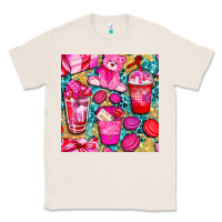 Natural valentines day with love coffee cups  seamless pattern bbs Classic Tee - BundleAndBundleShop