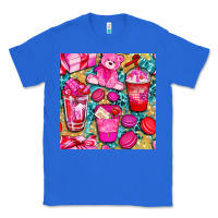 True Royal valentines day with love coffee cups  seamless pattern bbs Classic Tee - BundleAndBundleShop
