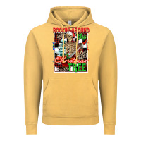 Vintage Mustard Rockin' around the Christmas tree skeleton Vintage Hoodie - NancyCooperArtShop