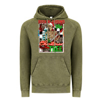 Vintage Olive Rockin' around the Christmas tree skeleton Vintage Hoodie - NancyCooperArtShop