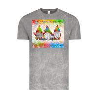 Cloud Rock christmas lights gnome Vintage Tee - MaliasSmallBusiness