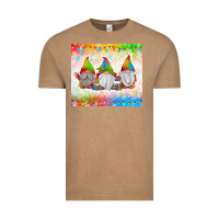 Vintage Coffee christmas lights gnome Vintage Tee - MaliasSmallBusiness