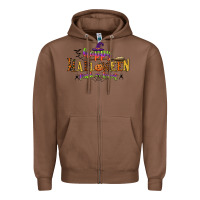 Chestnut happy halloween trick or treat Zipper Hoodie - CowGirlArtShop