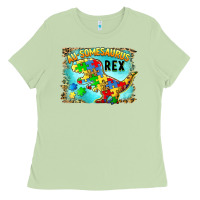 Matcha au somesaurus rex Ladies Tee - BarkalooDesign