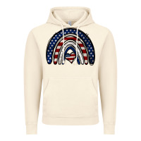 Vintage Artic USA American Flag Rainbow Vintage Hoodie - Jasminsmagicworld