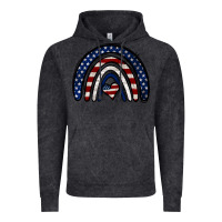 Vintage Black USA American Flag Rainbow Vintage Hoodie - Jasminsmagicworld