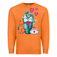 Carrot Nurse Frappe Premium Sweatshirt - FaDigitalArtStudio