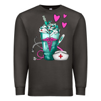 Smoke Nurse Frappe Premium Sweatshirt - FaDigitalArtStudio