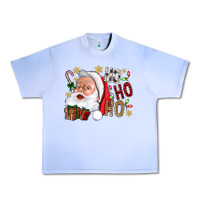 Grape Ice Santa Ho Ho Ho With Gift Box Urban Heavy Tee - BundleAndBundleShop