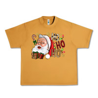 Peanut Butter Santa Ho Ho Ho With Gift Box Urban Heavy Tee - BundleAndBundleShop