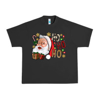Pigment Black Santa Ho Ho Ho With Gift Box Urban Heavy Tee - BundleAndBundleShop