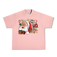 Salmon Santa Ho Ho Ho With Gift Box Urban Heavy Tee - BundleAndBundleShop