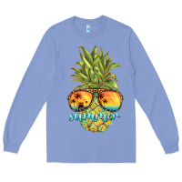 Colony Blue pineapple summer Long Sleeve Tee - BarkalooDesign