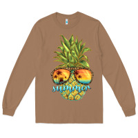Toasted Coconut pineapple summer Long Sleeve Tee - BarkalooDesign