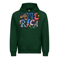 Forest Green America Urban Hoodie - CowhideDigitalArt