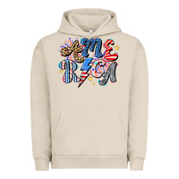 Pigment French Oak America Urban Hoodie - CowhideDigitalArt
