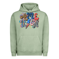 Pigment Oil Green America Urban Hoodie - CowhideDigitalArt