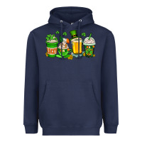 Navy St. Patrick's Day coffee cups Heavyweight Hoodie - OliviaCreatesArt