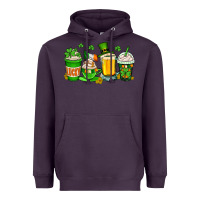 Plum St. Patrick's Day coffee cups Heavyweight Hoodie - OliviaCreatesArt