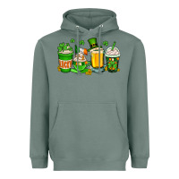 Sage St. Patrick's Day coffee cups Heavyweight Hoodie - OliviaCreatesArt