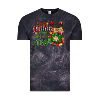 Cloud Black deer santa please bring me tea Vintage Tee - MaliasSmallBusiness