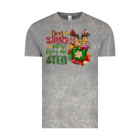 Cloud Rock deer santa please bring me tea Vintage Tee - MaliasSmallBusiness