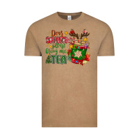Vintage Coffee deer santa please bring me tea Vintage Tee - MaliasSmallBusiness
