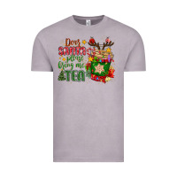 Vintage Zinc deer santa please bring me tea Vintage Tee - MaliasSmallBusiness