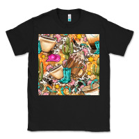 Black western cowgirl coffee cup with cowhide seamless pattern bbs Classic Tee - BundleAndBundleShop