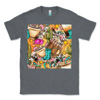 Western Cowgirl Coffee Cup With Cowhide Seamless Pattern Bbs Classic Tee | Teevron