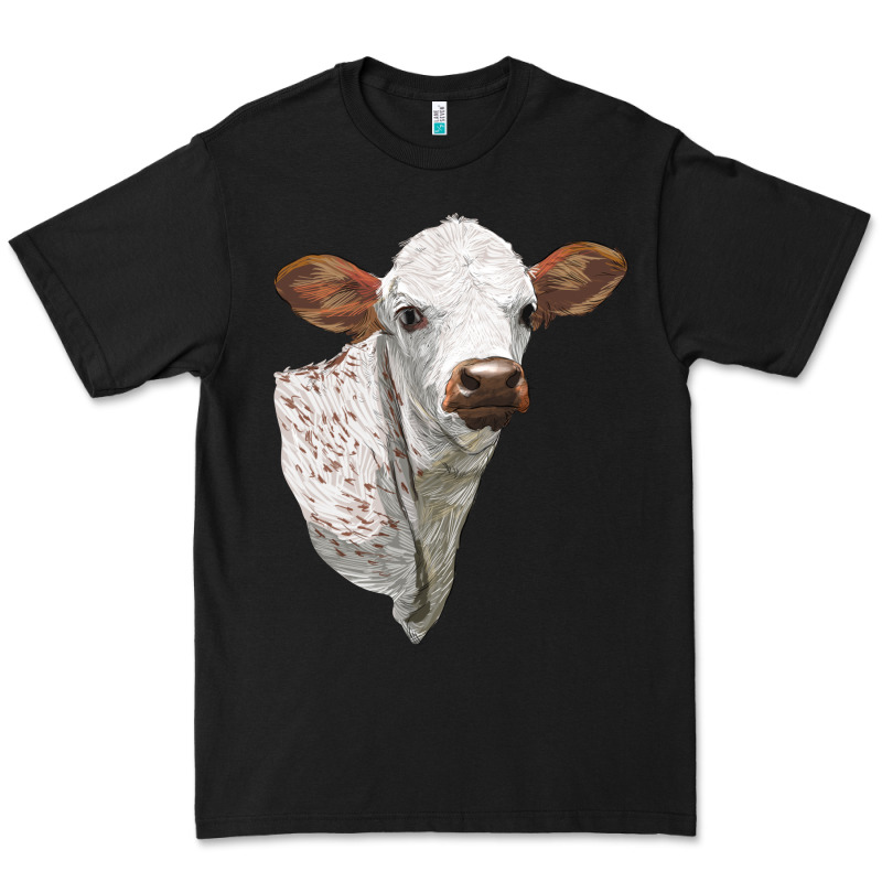Texas Longhorn Calf Face Premium Tee by LillyAllenDesigns | Teevron