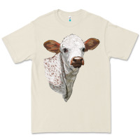 Bone Texas Longhorn Calf Face Premium Tee - LillyAllenDesigns