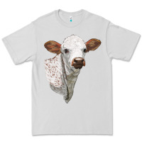 Dove Grey Texas Longhorn Calf Face Premium Tee - LillyAllenDesigns