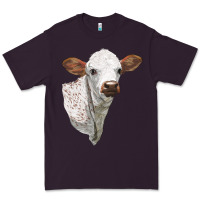 Plum Texas Longhorn Calf Face Premium Tee - LillyAllenDesigns