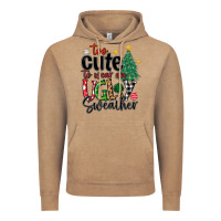 Vintage Coffee too cute to wear ugly  christmas Vintage Hoodie - MaliasSmallBusiness