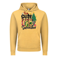 Vintage Mustard too cute to wear ugly  christmas Vintage Hoodie - MaliasSmallBusiness