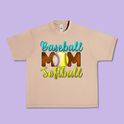 Baseball Mom Softball Urban Heavy Tee Designed By Bundleandbundleshop
