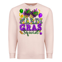 Pale Pink Mardi Gras squad Premium Sweatshirt - FaDigitalArtStudio