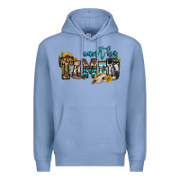 Colony Blue can't be tamed bull skull Premium Hoodie - OliviaCreatesArt