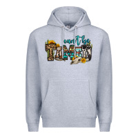 Heather Grey can't be tamed bull skull Premium Hoodie - OliviaCreatesArt