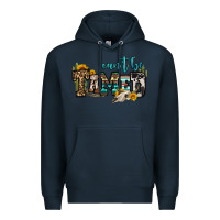 Navy can't be tamed bull skull Premium Hoodie - OliviaCreatesArt