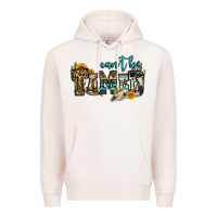 Pale Pink can't be tamed bull skull Premium Hoodie - OliviaCreatesArt