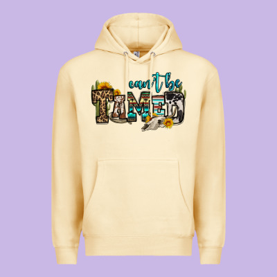 Can't Be Tamed Bull Skull Premium Hoodie Designed By Oliviacreatesart