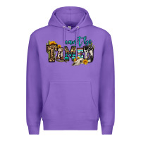 Purple can't be tamed bull skull Premium Hoodie - OliviaCreatesArt