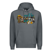 Rock can't be tamed bull skull Premium Hoodie - OliviaCreatesArt