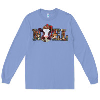 Colony Blue western christmas baby cow noel Long Sleeve Tee - Jasminsmagicworld