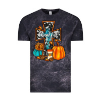 Cloud Black thankful cross Vintage Tee - JahusDesignShop