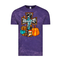 Cloud Purple thankful cross Vintage Tee - JahusDesignShop