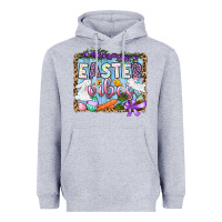 Heather Grey Easter vibes Heavyweight Hoodie - OliviaCreatesArt